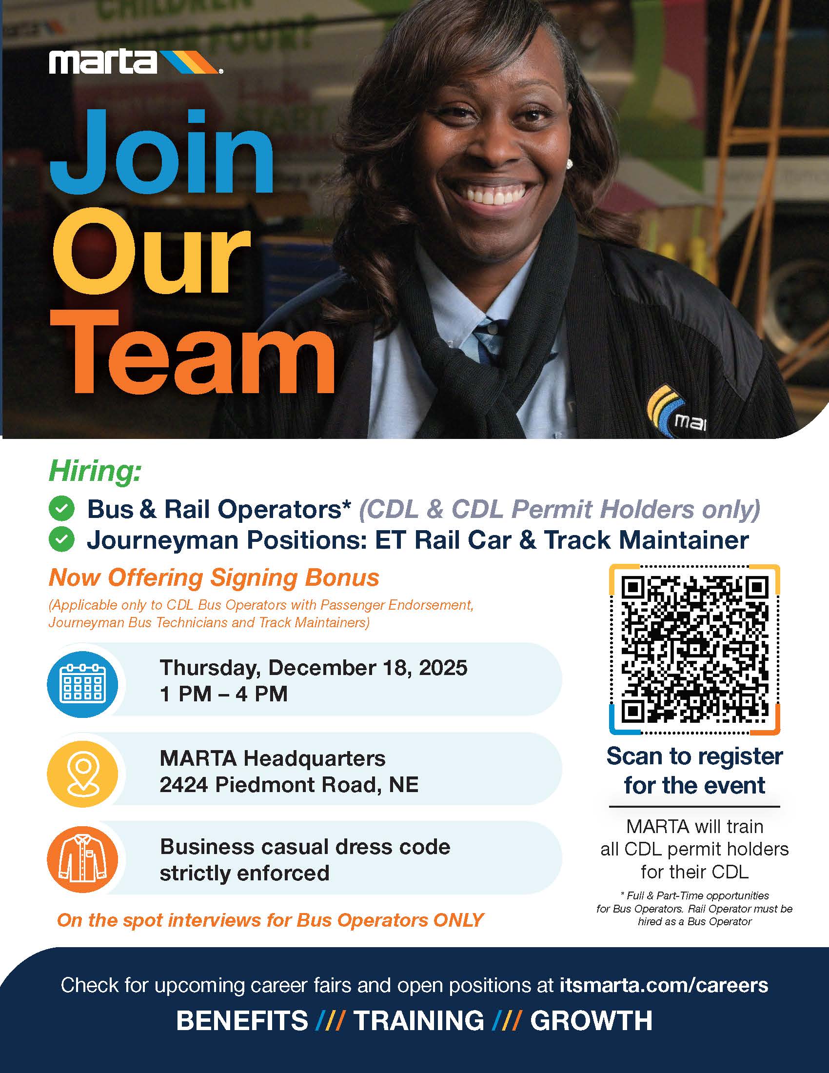 MARTA Career Fair Flyer - 12.18.2025